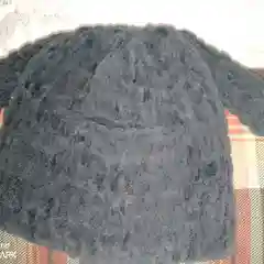 Черный балаклава вязаная, плюшевая