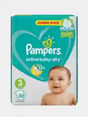 Подгузники Pampers Active baby 3, Midi, 6-10кг, 82 шт