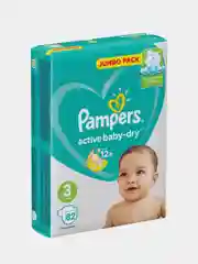 Подгузники Pampers Active baby 3, Midi, 6-10кг, 82 шт