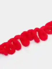Красный пряжа Alize Puffy Fine 5 штук петельки маленькие