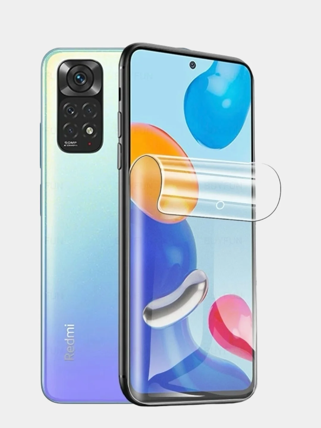 Гидрогелевая защитная плёнка для Xiaomi Redmi A2+/10A/10C/12/12C/Realme C30s/Poco C55