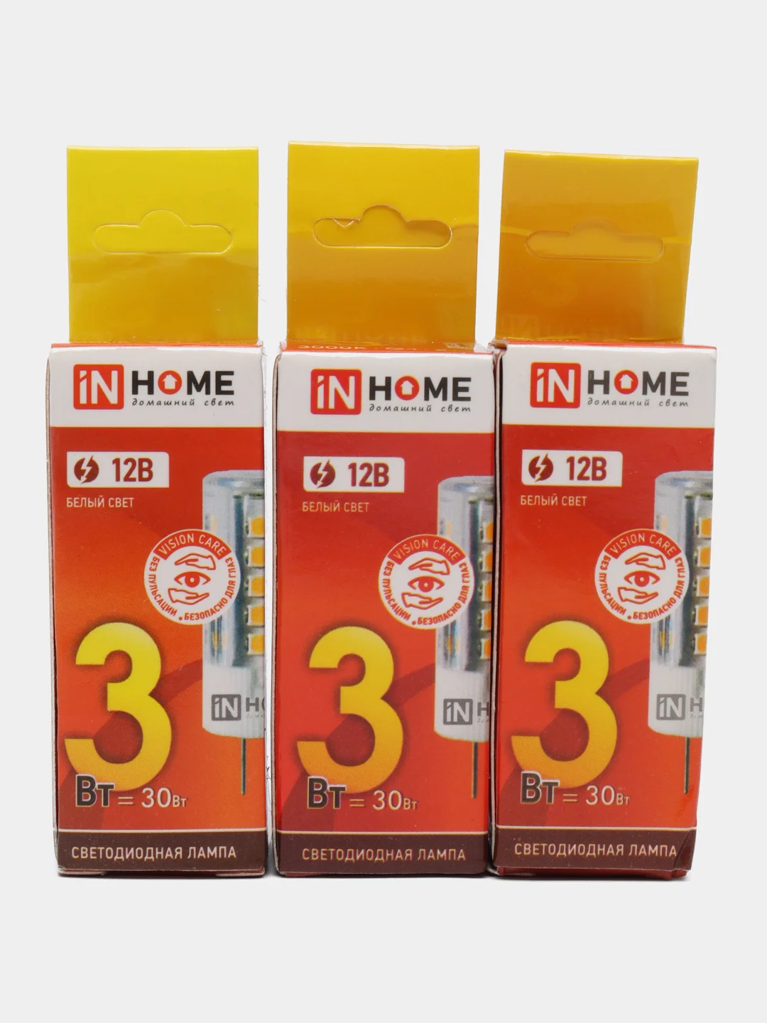 Лампа светодиодная InHome VC JC Цоколь G4 12V, мощность 3Вт (260 Лм) 3000К (без пульсации)