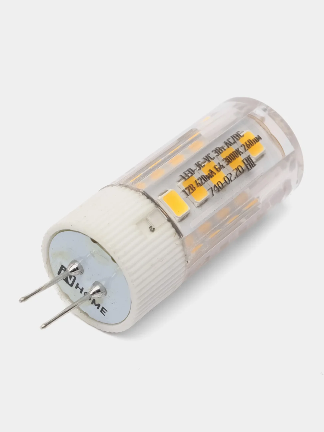 Лампа светодиодная InHome VC JC Цоколь G4 12V, мощность 3Вт (260 Лм) 3000К (без пульсации)