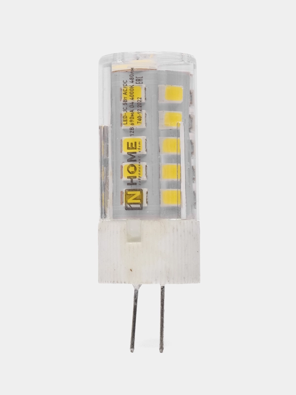 Лампа светодиодная InHome VC JC, цоколь G4 12V, мощность 5Вт (480Лм) 4000К (без пульсации)