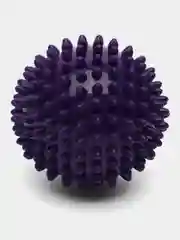 Синий мяч массажный, мяч для массажа ног и рук, МФР мяч с шипами