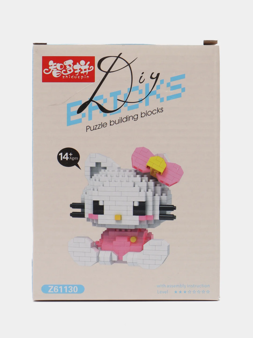 Белый конструктор Hello Kitty, 3D конструктор для мальчиков, девочек, Куроми