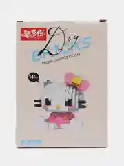 Белый конструктор Hello Kitty, 3D конструктор для мальчиков, девочек, Куроми