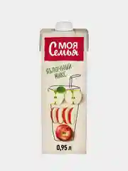 Напиток сокосодержащий Моя Семья "Яблочный микс", 950 мл