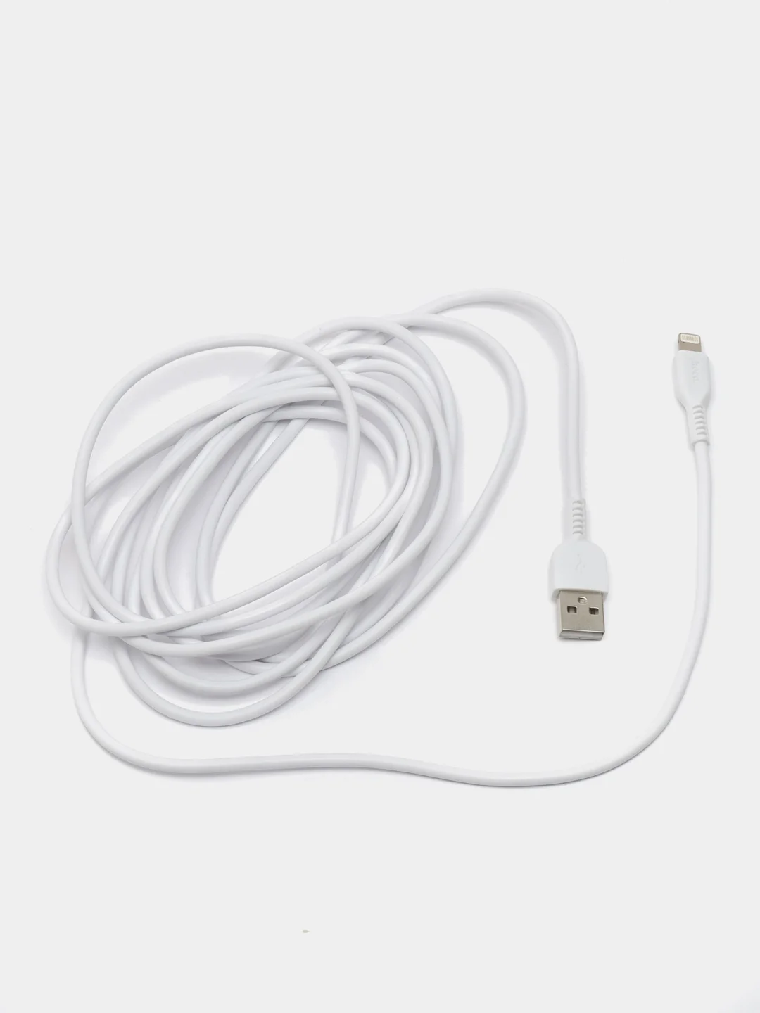 Белый кабель HOCO X20 Flash Lightning (L=3 м) - белый/черный