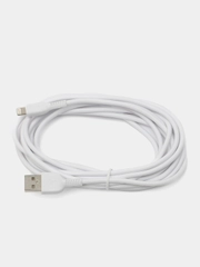Кабель HOCO X20 Flash Lightning (L=3 м) - белый/черный