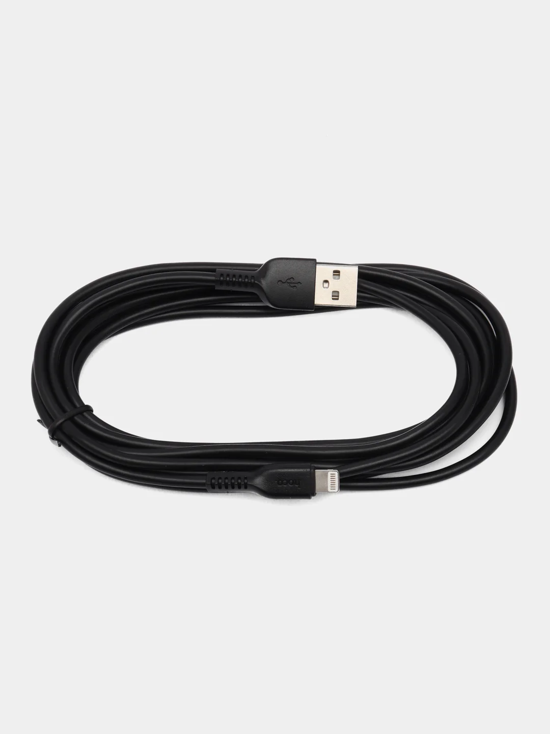 Черный кабель HOCO X20 Flash Lightning (L=3 м) - белый/черный