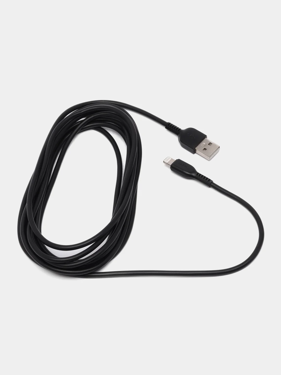 Черный кабель HOCO X20 Flash Lightning (L=3 м) - белый/черный