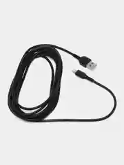 Черный кабель HOCO X20 Flash Lightning (L=3 м) - белый/черный