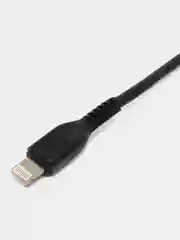 Черный кабель HOCO X20 Flash Lightning (L=3 м) - белый/черный