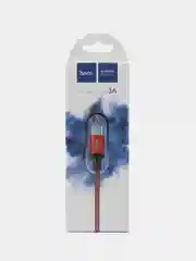 Красный кабель HOCO X14 Times speed L=1 м Type-C - красный/белый