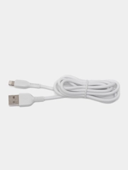 Кабель Hoco для iPhone Lightning, 1 метр, белый / провод для зарядки лайтнинг