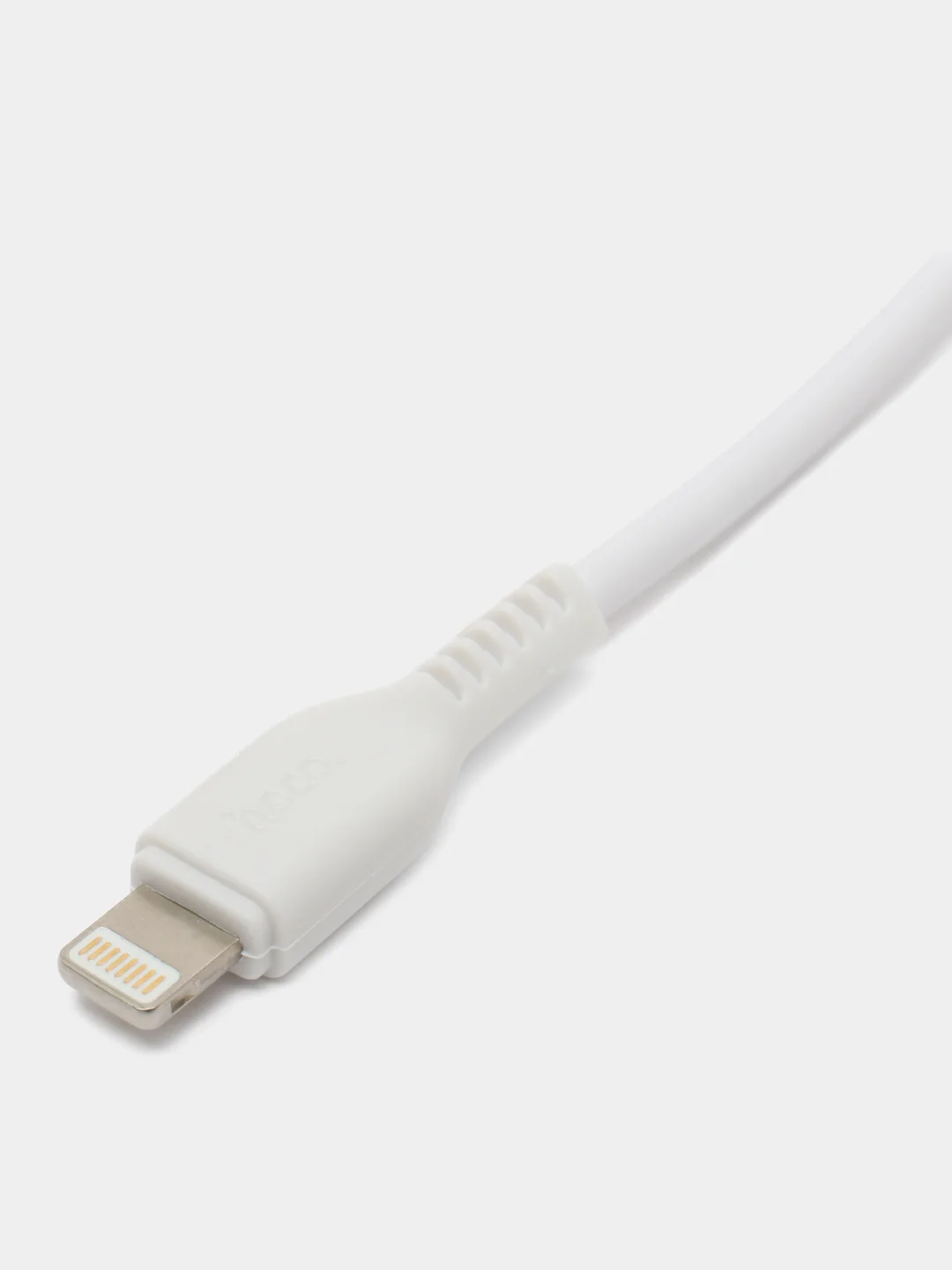 Белый кабель Hoco для iPhone Lightning, 1 метр, белый / провод для зарядки лайтнинг
