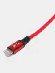 Красный кабель HOCO X14 Times speed Lightning (L=1 м) - черный