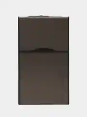 Тёмно-серый портсигар с электронной зажигалкой, металлический, USB