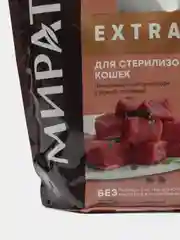Корм с нежной телятиной, для стерилизованных кошек Extra Meat Мираторг, 800 гр