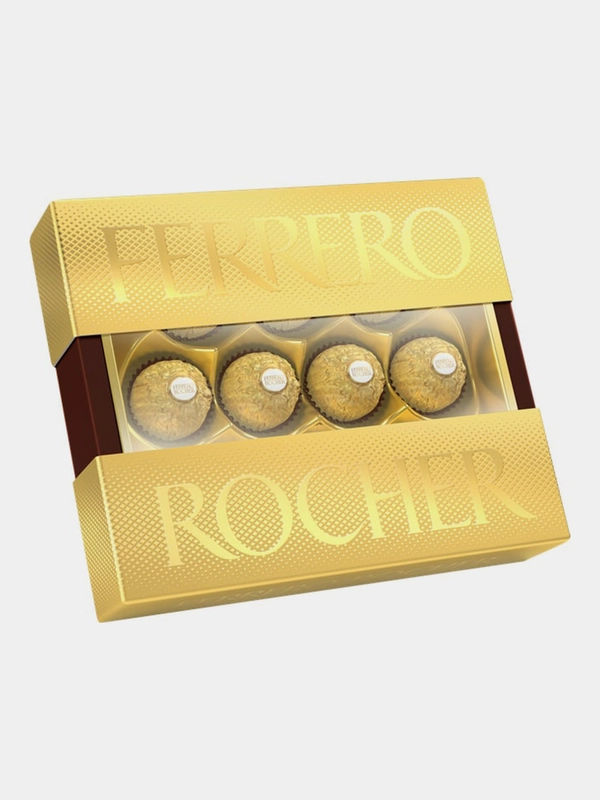 Конфеты Ferrero Rocher хрустящие из молочного шоколада, 125 г