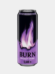 Энергетический напиток Burn  "Тропический микс", 449мл, ж/б