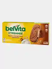 Печенье Belvita Утреннее со злаками какао и йогуртовой начинкой 253г