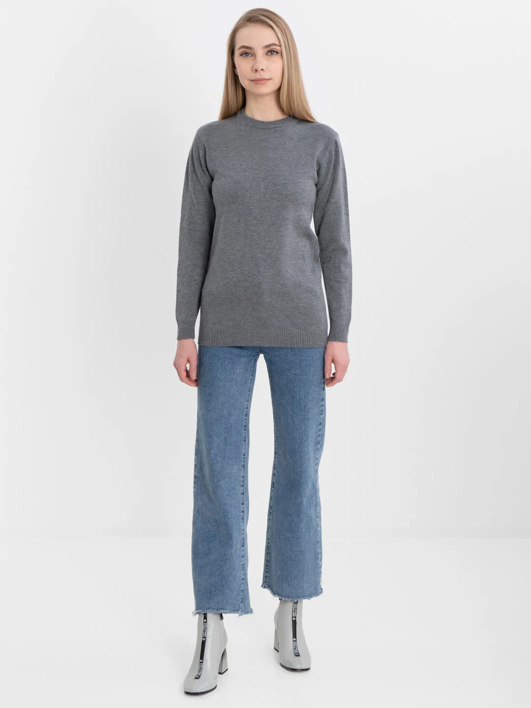 TrendD / Джемпер серый женский Unisex
