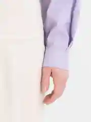 Сиреневый рубашка женская, оверсайз