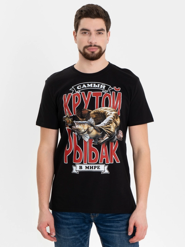 Футболка с принтом, мужская