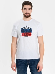 Футболка с вышивкой Патриот с гербом, унисекс