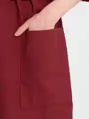 Бордовый халат вафельный, унисекс