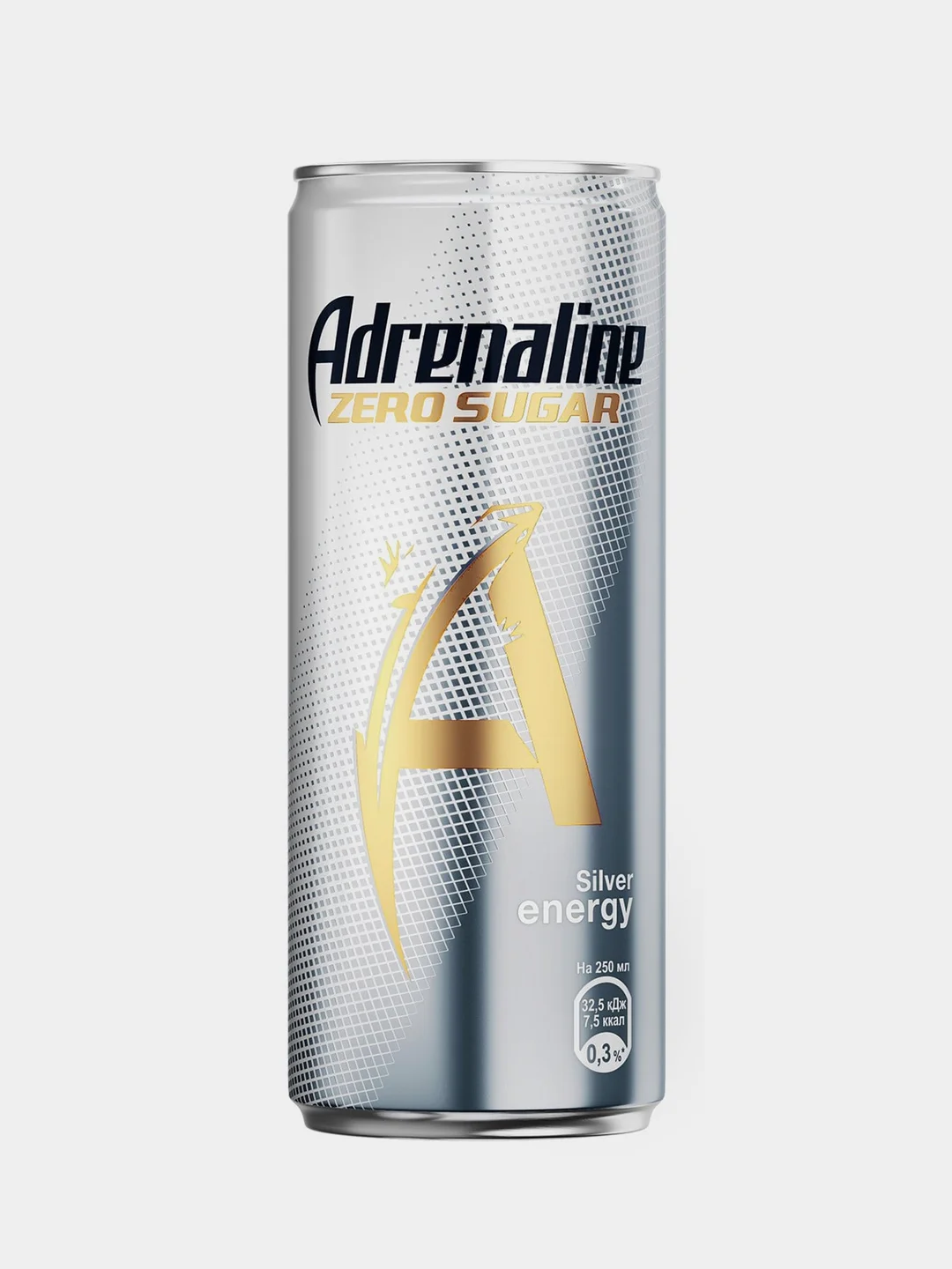 Энергетический напиток Adrenaline Rush Zero Sugar Silver Energy без сахара 449мл