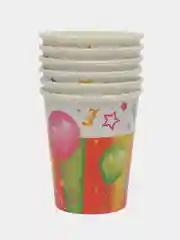 Лимонный стаканчики бумажные, одноразовые, 6 шт