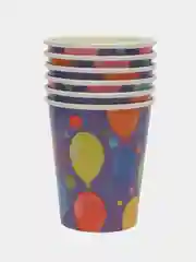 Фиолетовый стаканчики бумажные, одноразовые, 6 шт