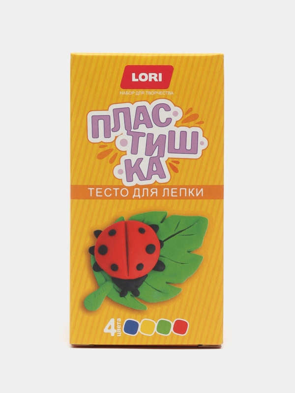 LORI Эко пластилин Пластишка Тесто для лепки классический набор, разноцветный