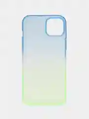 Пурпурный чехол для iPhone (Айфон) 7, 8, SE, XR, XS, 11, 12, 13, 14, 15, mini, Pro, Plus, Max прозрачный с градиентом