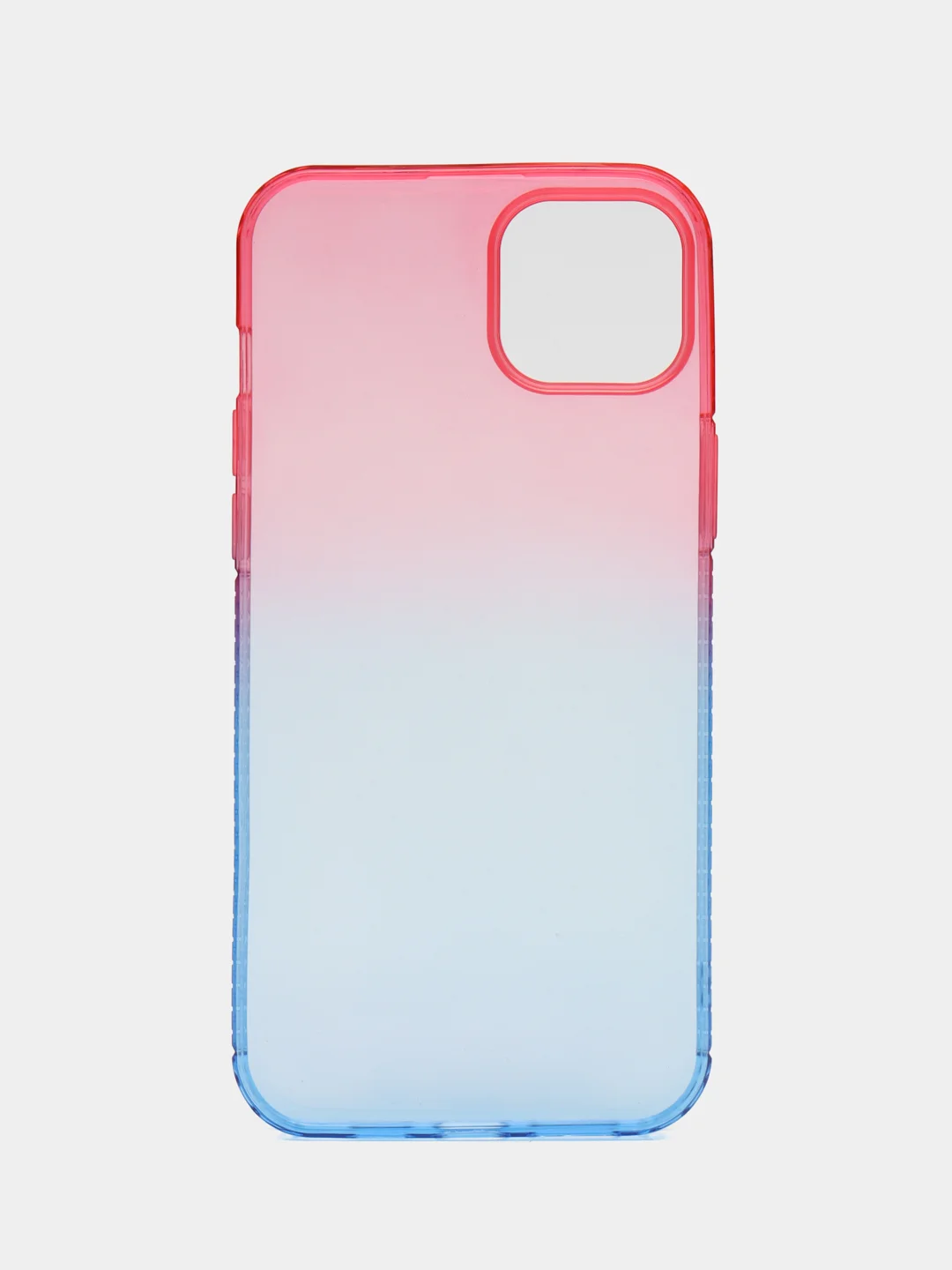 Фуксия чехол для iPhone (Айфон) 7, 8, SE, XR, XS, 11, 12, 13, 14, 15, mini, Pro, Plus, Max прозрачный с градиентом