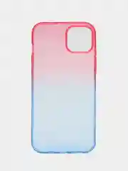 Фуксия чехол для iPhone (Айфон) 7, 8, SE, XR, XS, 11, 12, 13, 14, 15, mini, Pro, Plus, Max прозрачный с градиентом