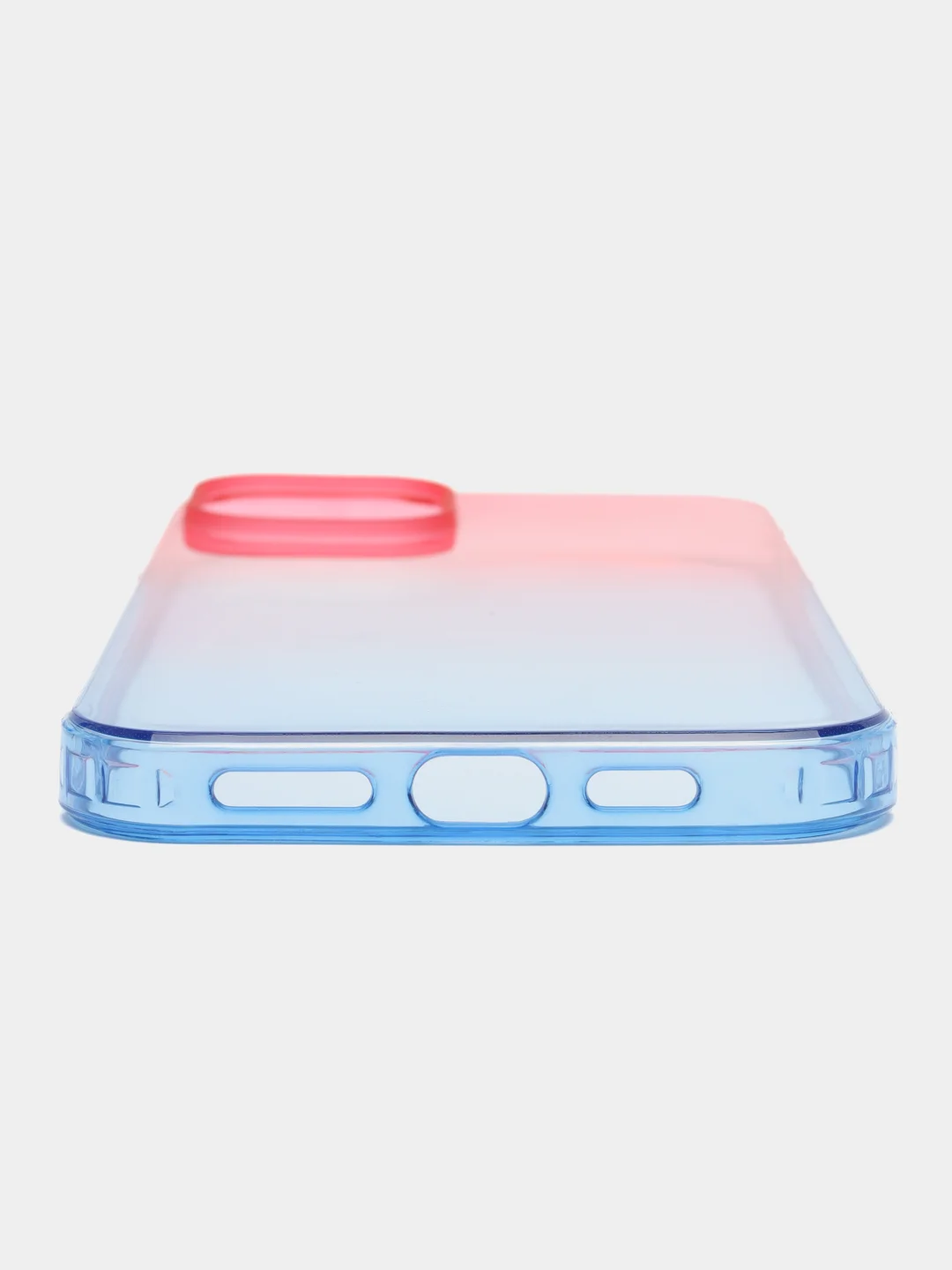 Фуксия чехол для iPhone (Айфон) 7, 8, SE, XR, XS, 11, 12, 13, 14, 15, mini, Pro, Plus, Max прозрачный с градиентом