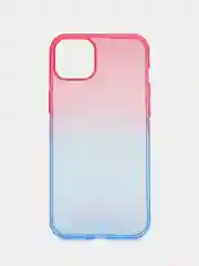 Фуксия чехол для iPhone (Айфон) 7, 8, SE, XR, XS, 11, 12, 13, 14, 15, mini, Pro, Plus, Max прозрачный с градиентом