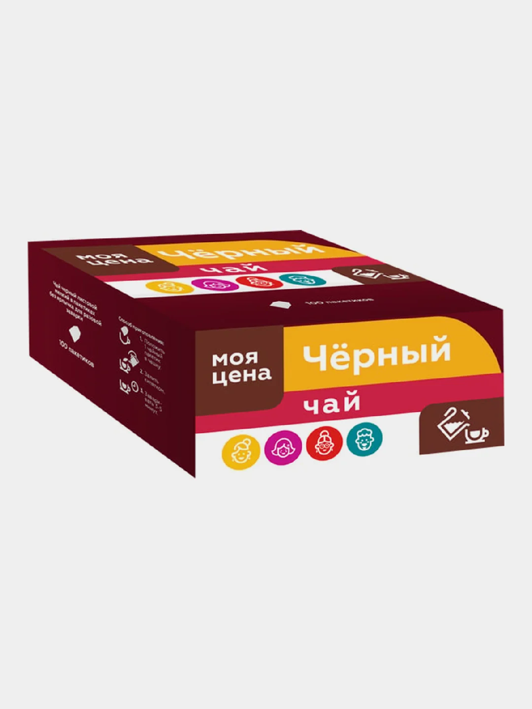 Чай черный Моя цена 100пак 150г
