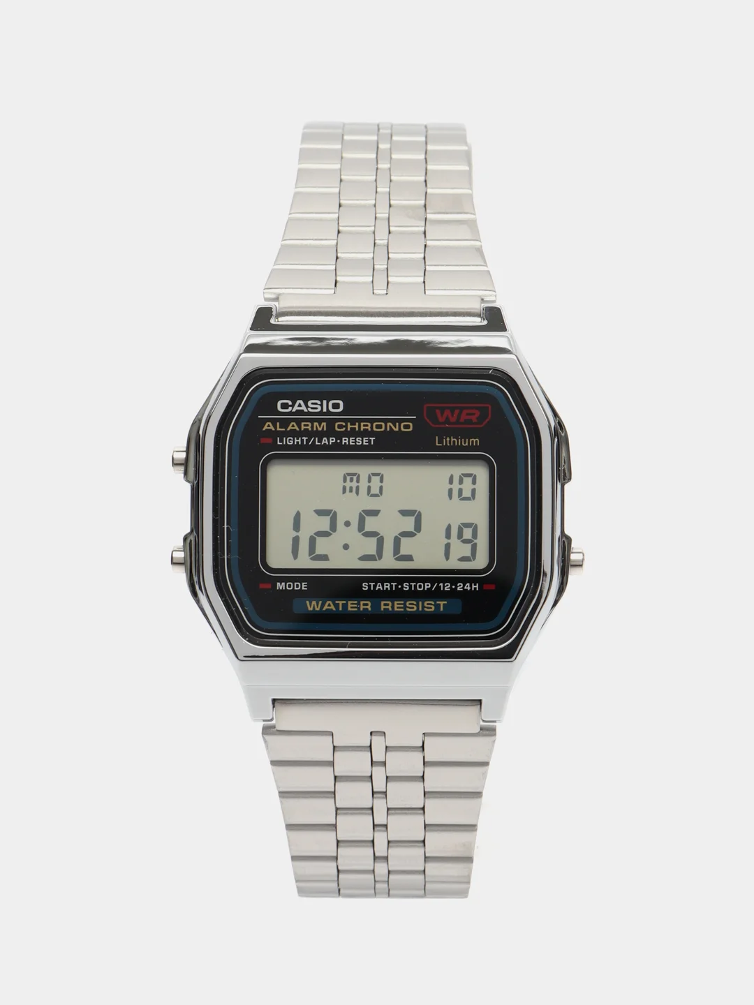 Серебряный часы наручные электронные Casio Vintage A159W / A158 / A178