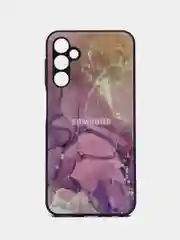 Пурпурный чехол для Samsung Galaxy A24 (Самсунг Галакси А24), пластиковый, глянцевый, под стекло
