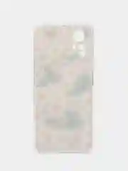 Золотой чехол прозрачный на Xiaomi Redmi Note 12S (Сяоми Редми Нот 12S), с рисунком, защита камеры