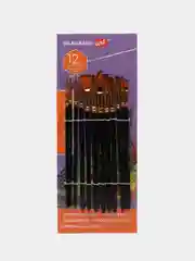 Кисти для рисования набор 12 штук, синтетика, № 1-12, BRAUBERG ART DEBUT, 201049