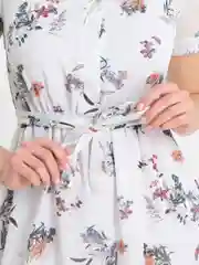 Белый платье женское в цветочек