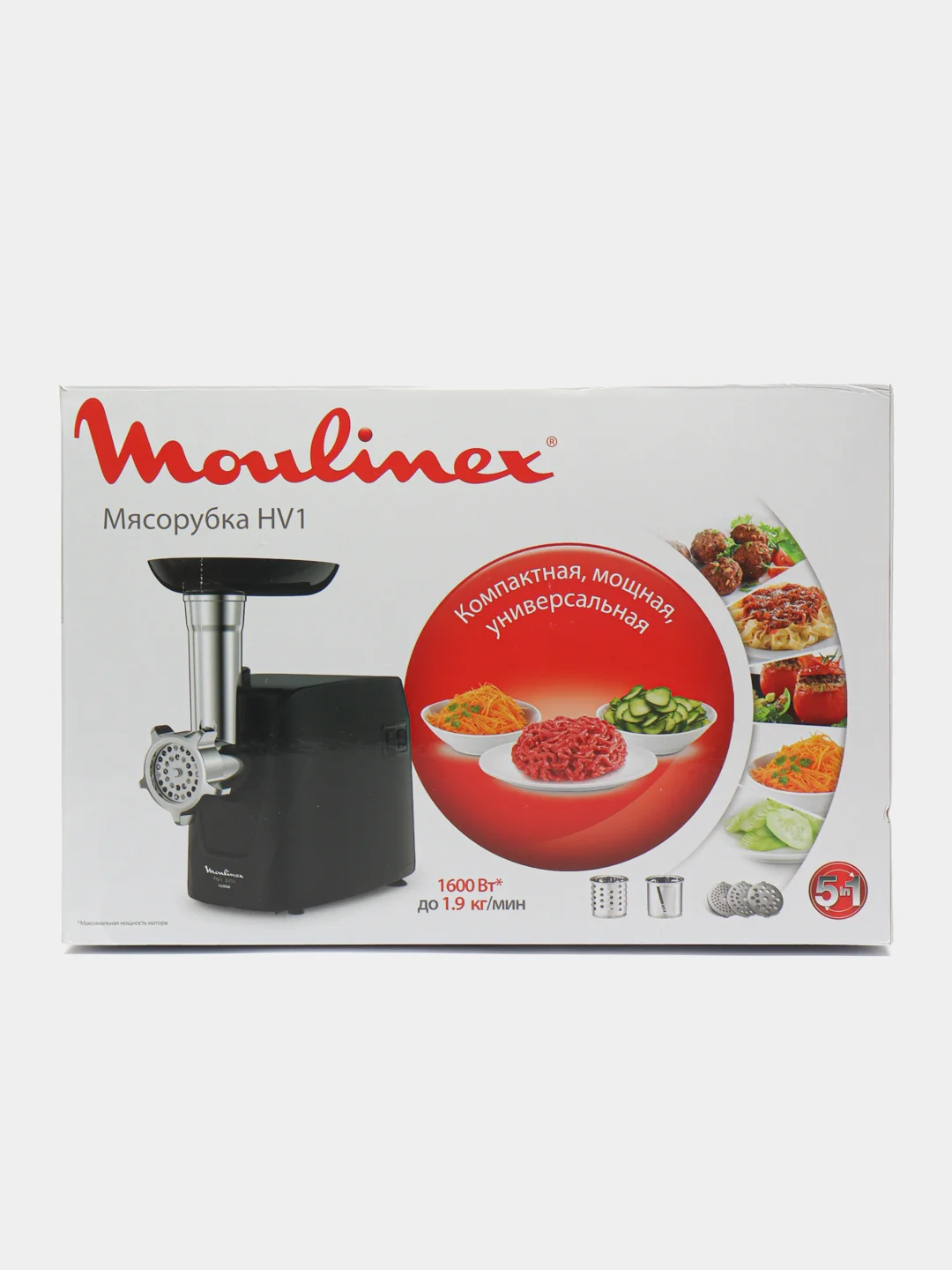 Мясорубка Moulinex ME112832, черный / серебристый