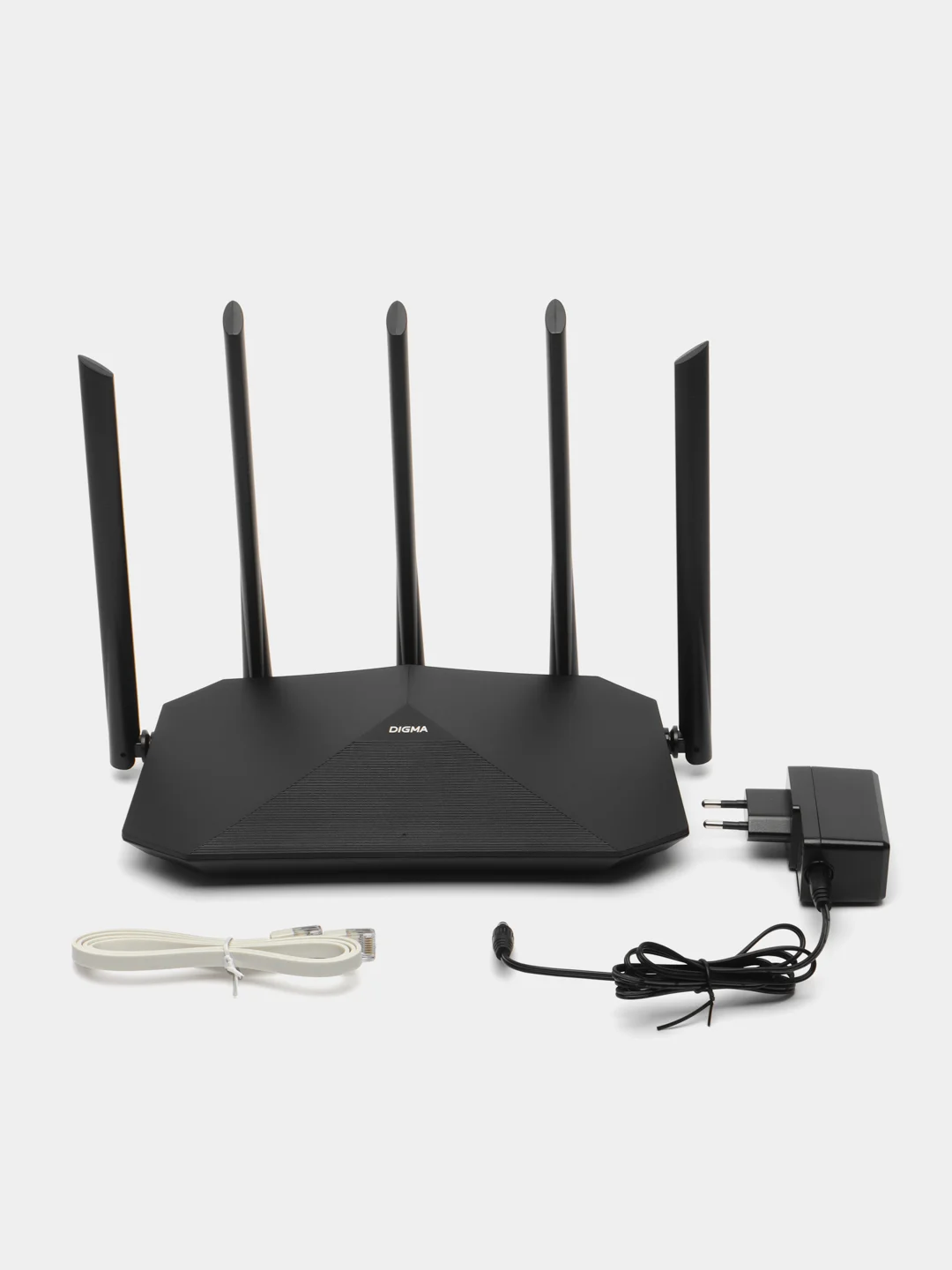 Wi-Fi роутер Digma DWR-AX1501, AX1500, черный