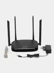 Wi-Fi роутер Digma DWR-AC1201, AC1200, черный